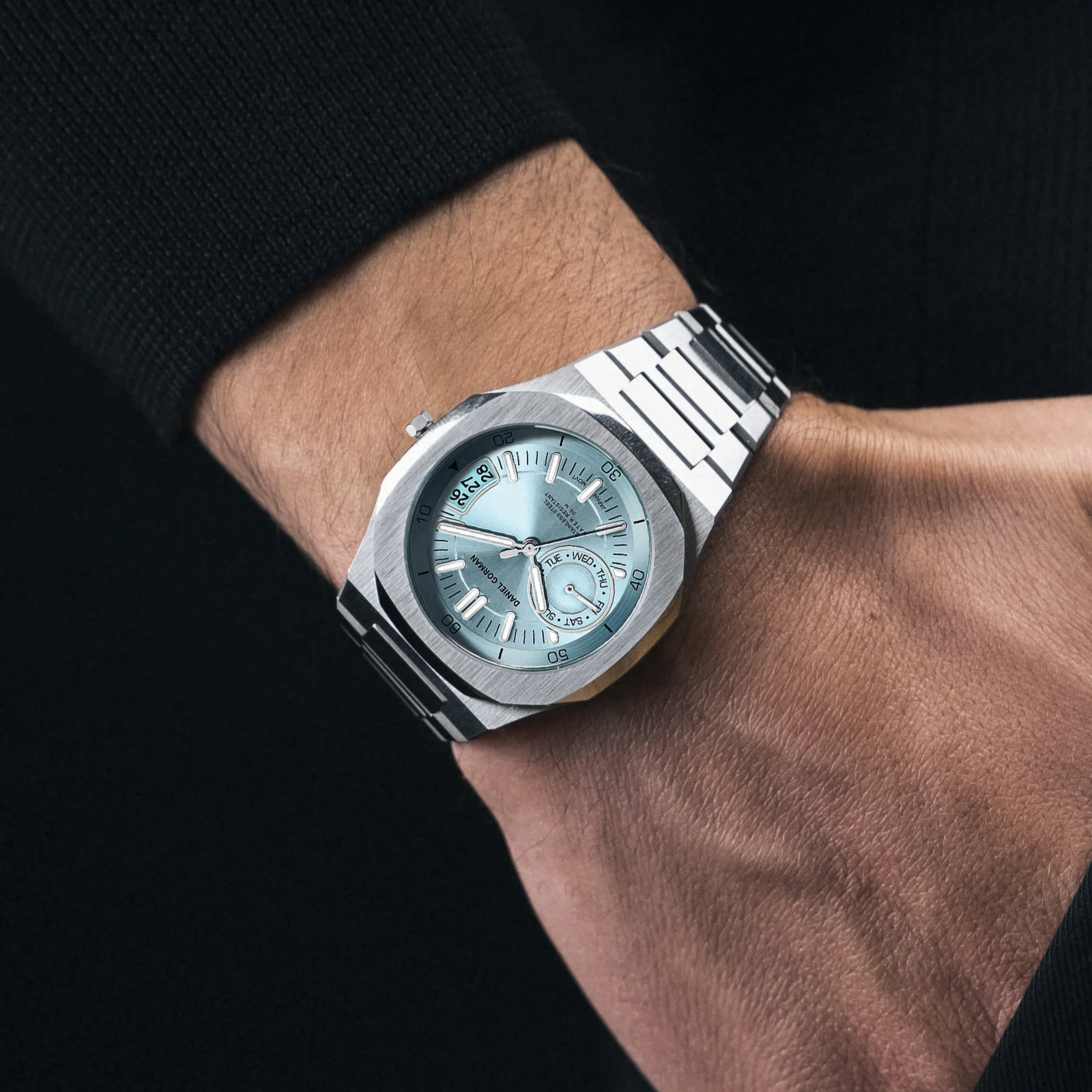 DANIEL GORMAN 40mm Luxury Men's Quartz Watch Top Brand Fashion Sports Wristwatch Japan Movt 50m Waterproof Luminous Clocks