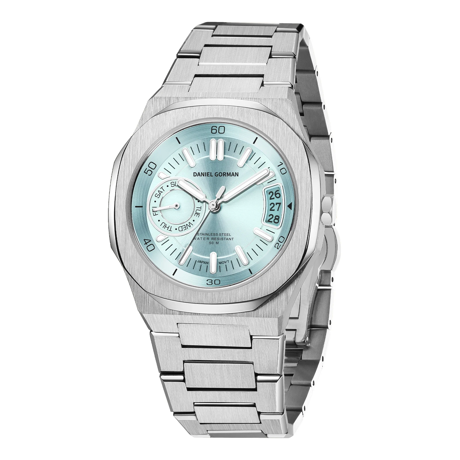 DANIEL GORMAN 40mm Luxury Men's Quartz Watch Top Brand Fashion Sports Wristwatch Japan Movt 50m Waterproof Luminous Clocks