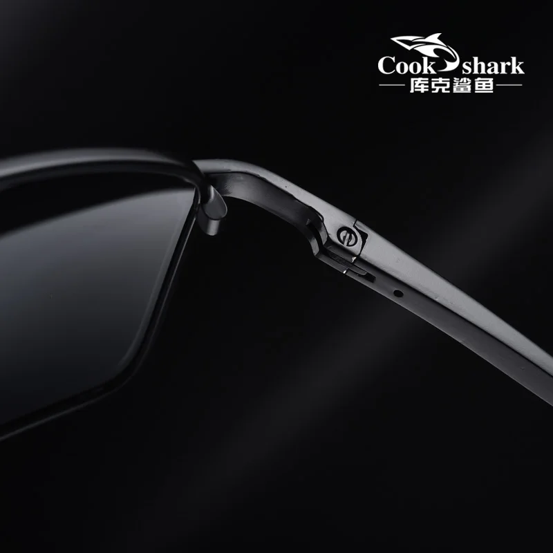 Cook Shark A651 Metal Frame Polarized Sunglasses — 147mm, 26.6g, TAC UV400, 5 Lens Colours